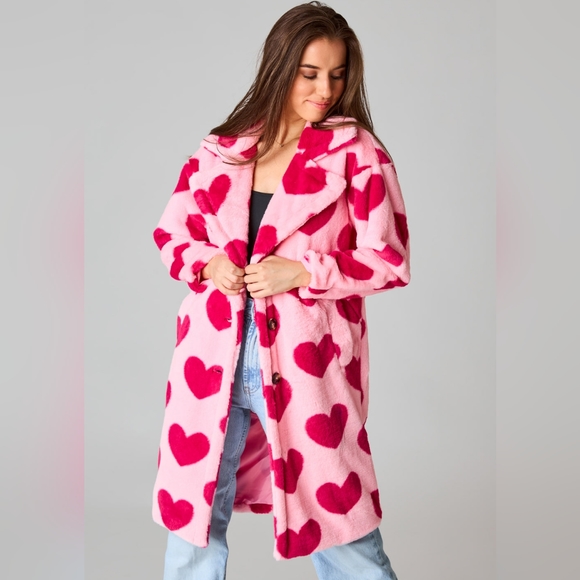 Buddy Love Jackets & Blazers - Buddy Love Zoey Oversized Faux Fur Love Coat